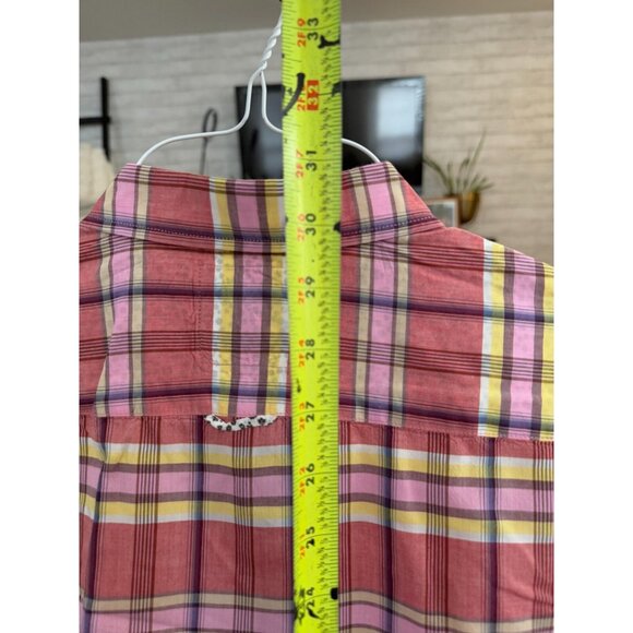 Hugo Boss Orange Label L Check Cotton Flip Cuffs Long Sleeves Mens Casual Shirt - Picture 4 of 7